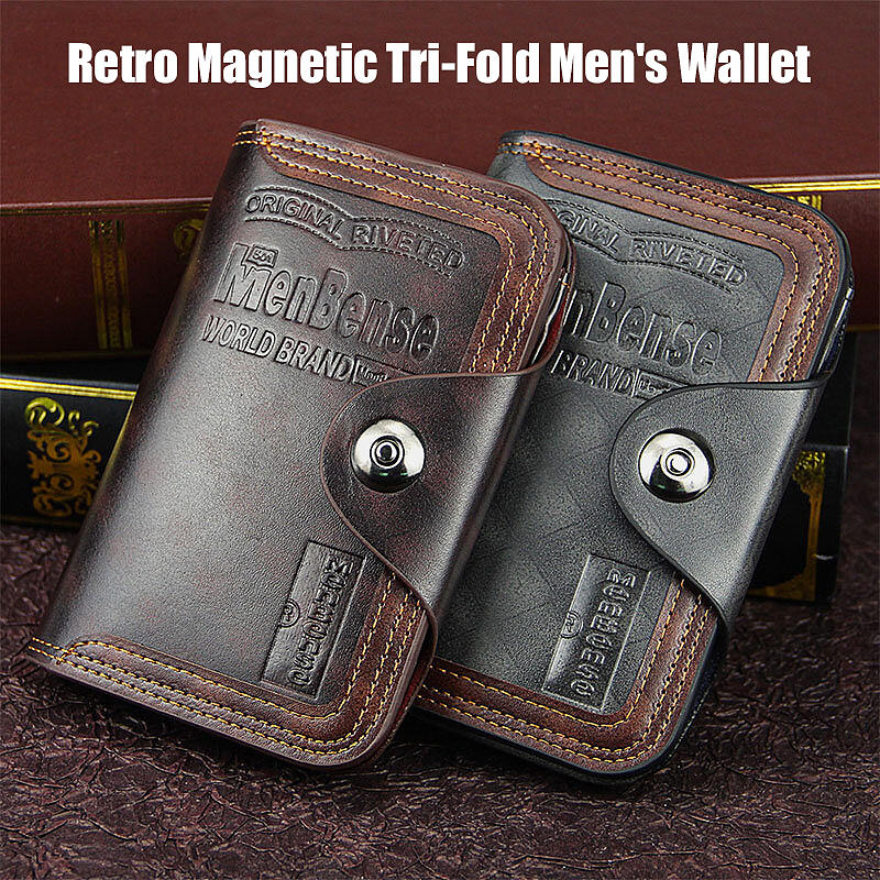 Retro Tri-Fold Men's Wallet