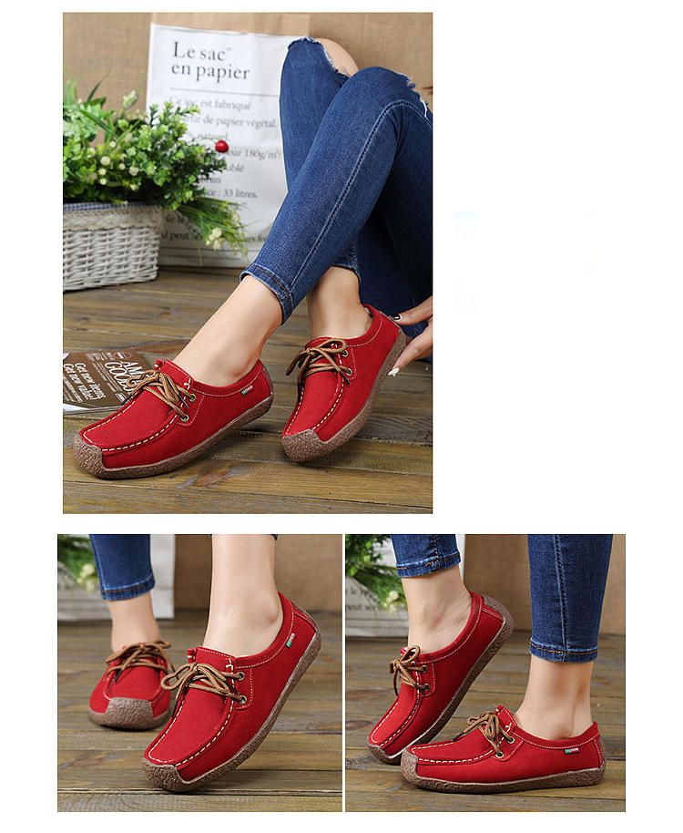 Women's Flat Lace-Up Casual Shoes