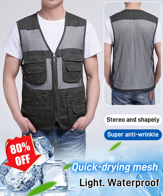 Outdoor Multi-Pocket Waistcoat Vest