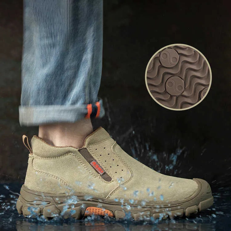 Durable Slip-On Steel Toe Cap Boots
