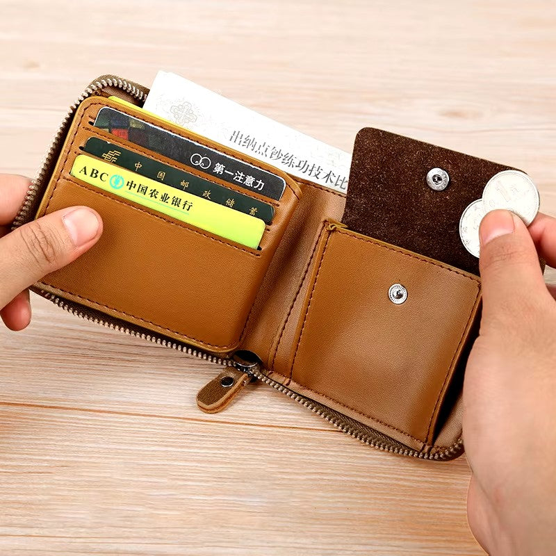 Multifunctional Men's Zipper Wallet