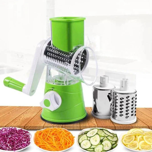 3-in-1 Manual Rotation Vegetable Fruit Slicer Chopper