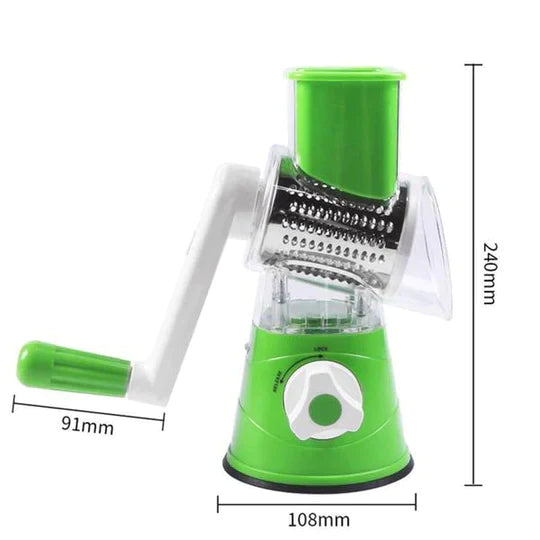 3-in-1 Manual Rotation Vegetable Fruit Slicer Chopper