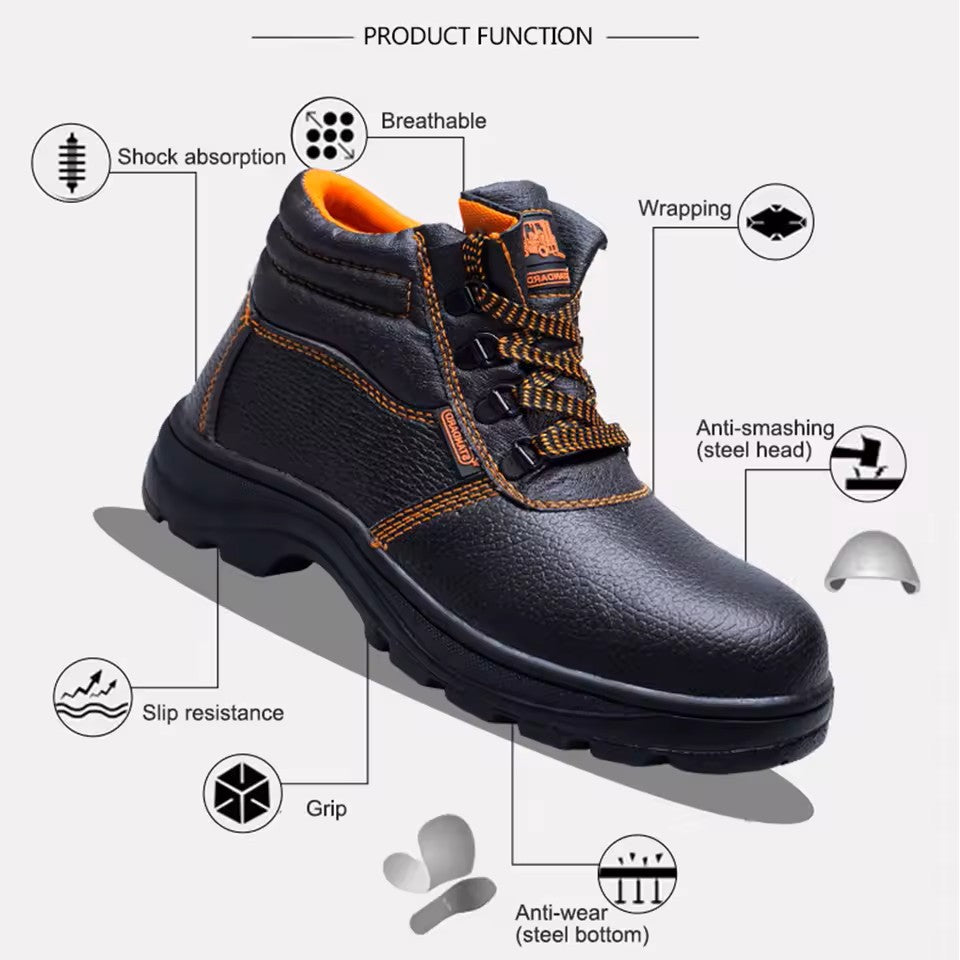 Steel Toe Safety Shoes Work Boots