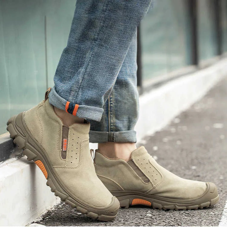 Durable Slip-On Steel Toe Cap Boots