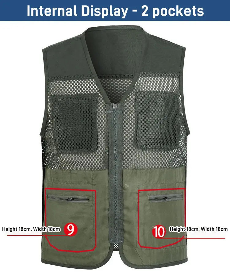 Outdoor Multi-Pocket Waistcoat Vest