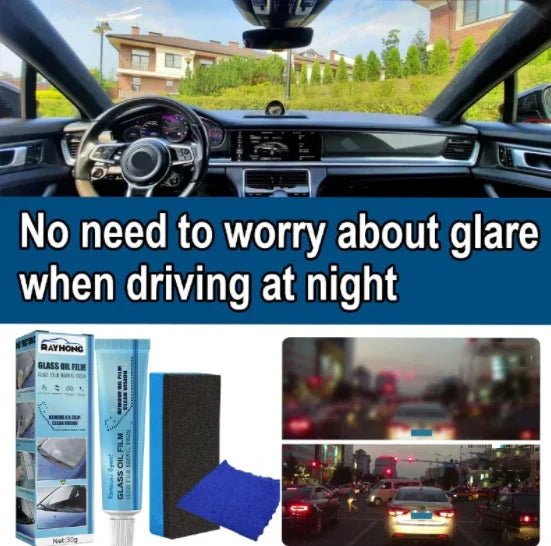 Car Glass Oil Film Cleaner-Buy one get one free