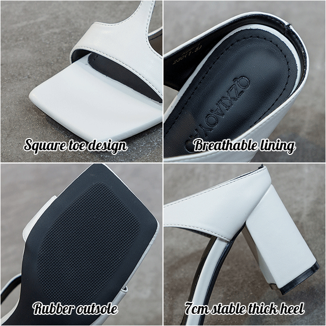 Square Toe High Heels