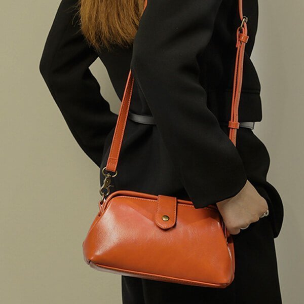 Retro Handmade Leather Crossbody Bag