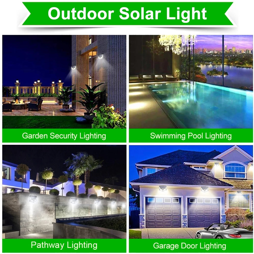 Solar Interaction Wall Lights Outdoor Waterproof