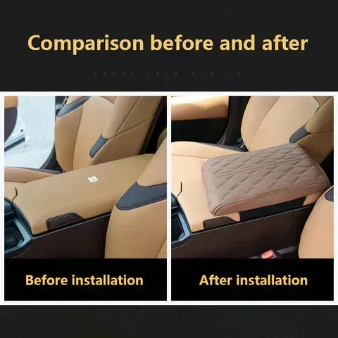 Memory Cotton Leather Car Armrest Box Pad(Universal style)
