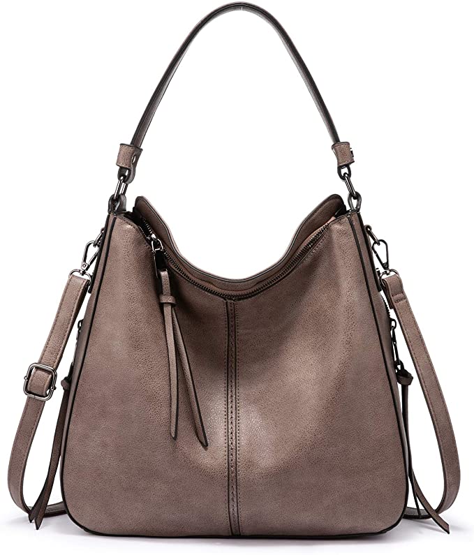 Hobo Vegan Leather Bags for Women【Black/Brown/Grey Color】