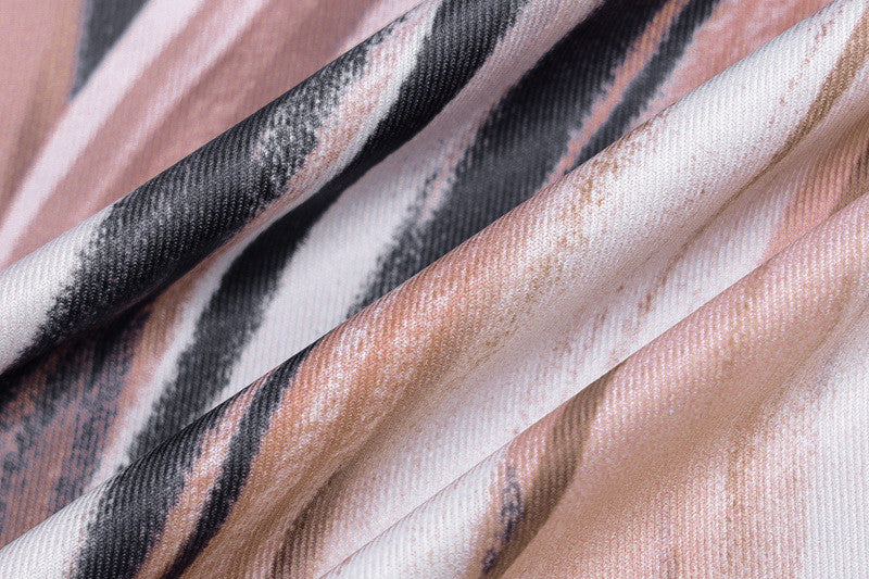 Viral Waist Illusion Sexy Striped Dress