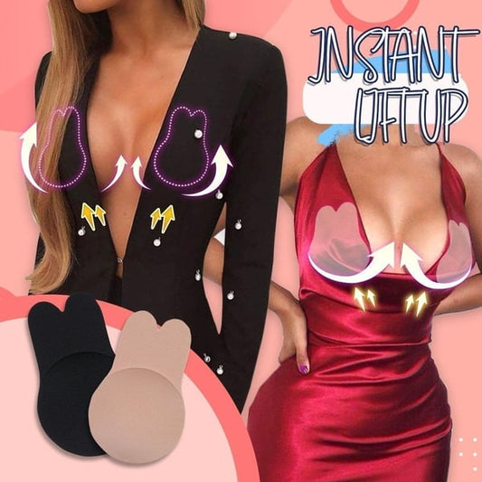 Invisible Reusable Lift Up Brać1 Pair Black + 1 Pair Creamć