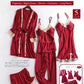 5 PCS/Set Ice Silk Pajamas Sleepwear