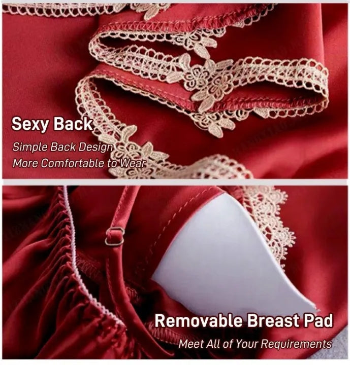 5 PCS/Set Ice Silk Pajamas Sleepwear