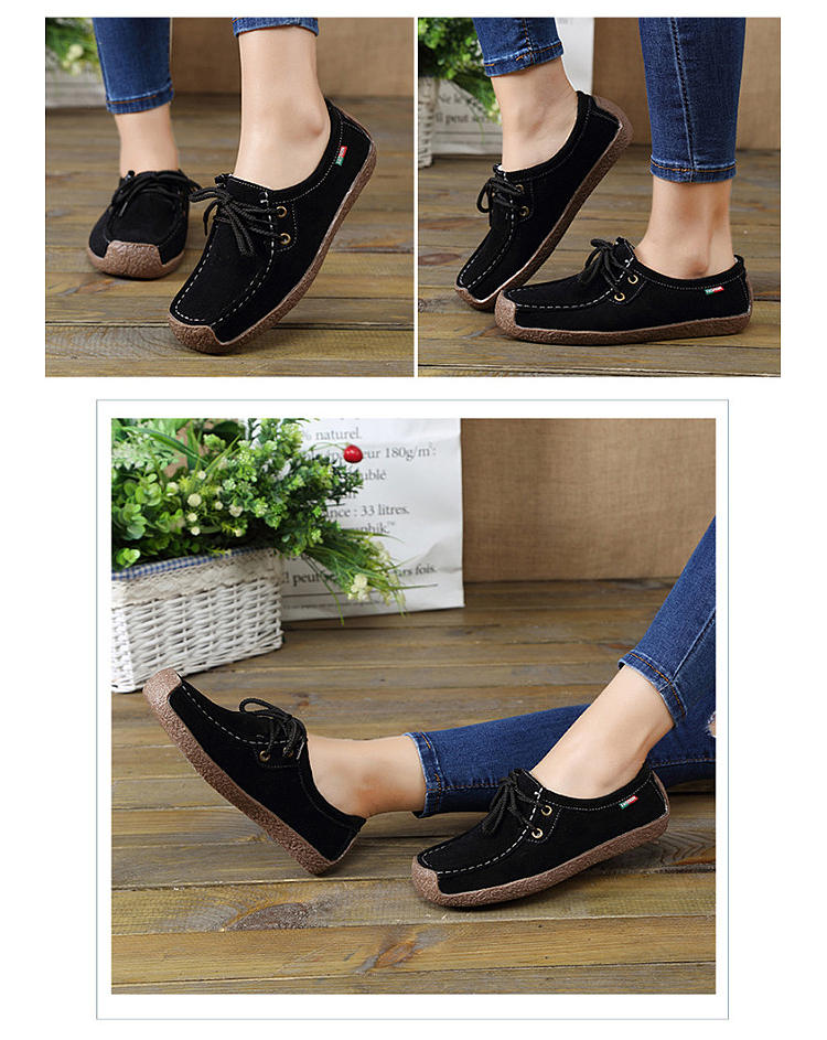 Women's Flat Lace-Up Casual Shoes