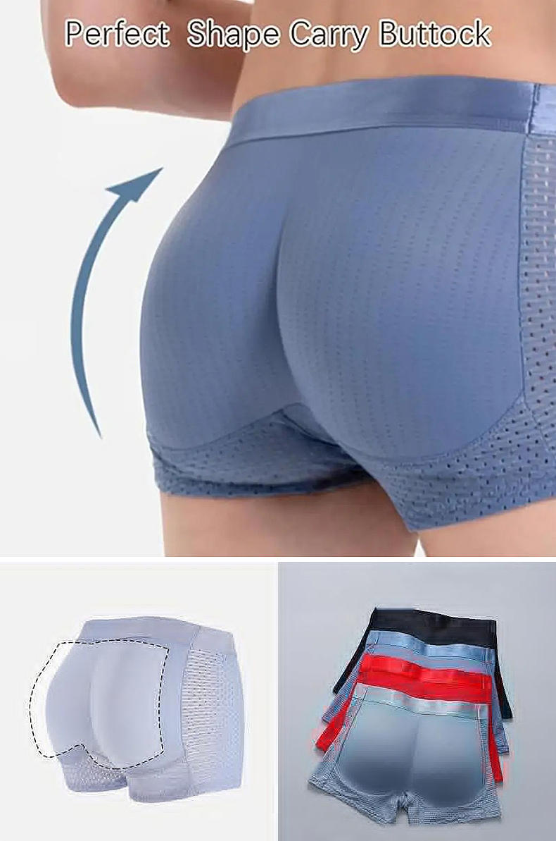 Men's Butt Lift Underwear Ice Silk Breathable