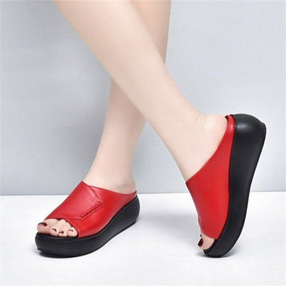 Thick-Bottomed Muffin Drag Sandals 【Buy 1 Get 1 Free! Random Colour】