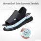 Soft Sole Woven Sandals [Black color]