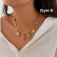 Boho Multi-Layered Pendant Necklace Set