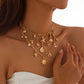 Boho Multi-Layered Pendant Necklace Set