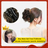 Bun Clipping Flower Bud Wig
