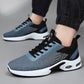 Air cushion soft sole flying woven men's shoes