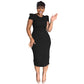 Sleeveless casual slim fit slit hip-wrapped women's dress