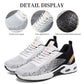 Air cushion soft sole flying woven men's shoes