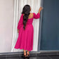 Sexy Off-the-shoulder Drawstring Square Neck Hem Dress