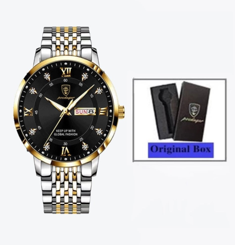 POEDAGAR Luxury Brand Quartz Watch