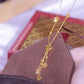 Women's Gold-Plated Tassel Necklace