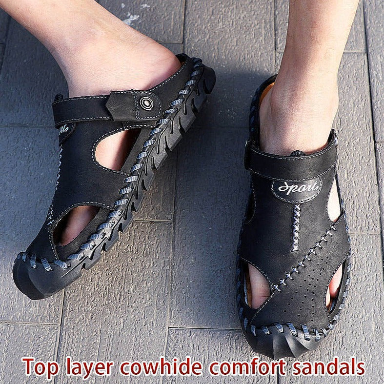 Leather Sandals Classic Soft Durable Sandals/Slippers