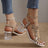 Flower Crystals Block Heel Sandals
