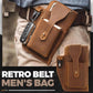 Retro Belt Waist Men's Bag 【Brown】