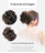 Bun Clipping Flower Bud Wig