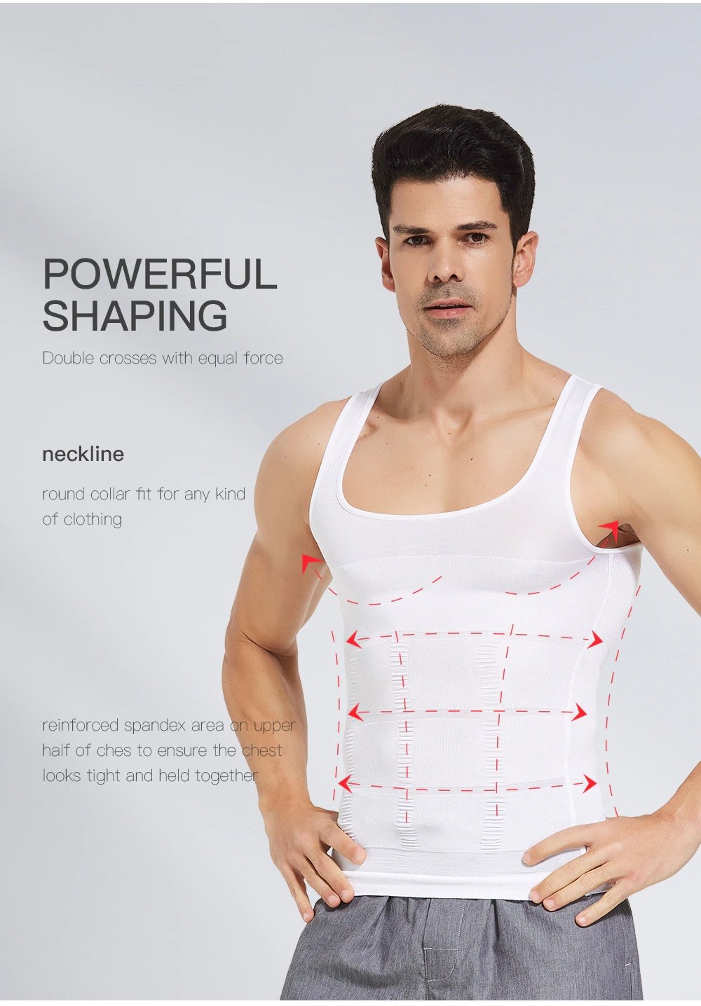 Mens body hot sale shaper vest