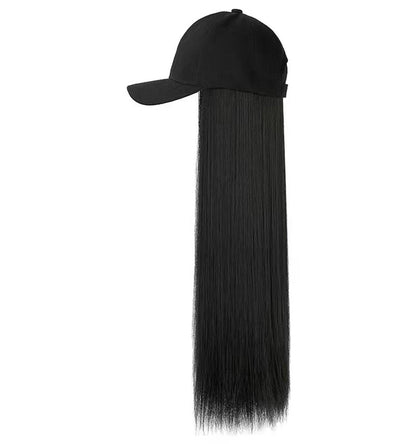 [Mega Sale!] Fashionable Long Straight Hair Cap Wig [24 inches]