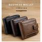 Men's Short Fashion Horizontal Zipper Wallet