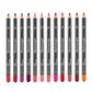 Pudaier 12 Colors/kit Matte Lip Liner Pencil Kit